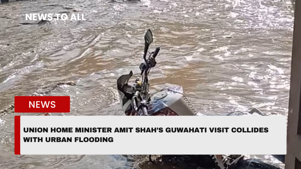 Heavy Rain Disrupts Guwahati Ahead of Amit Shah’s Politically Significant Visit